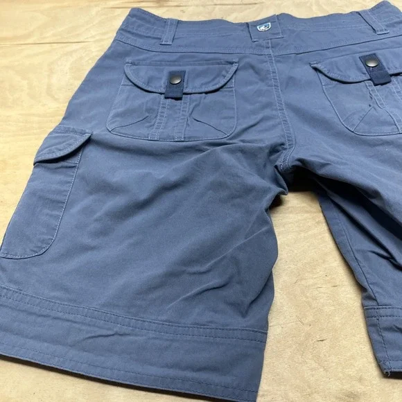 Kuhl Women's SPLASH Size 2 Cargo Shorts 10' Navy  Hiking Shorts - Picture 9 of 11